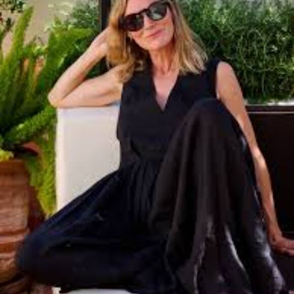 Heidi Merrick NWT Black Sleeveless back criss Cross Dress Xs - Picture 3 of 16